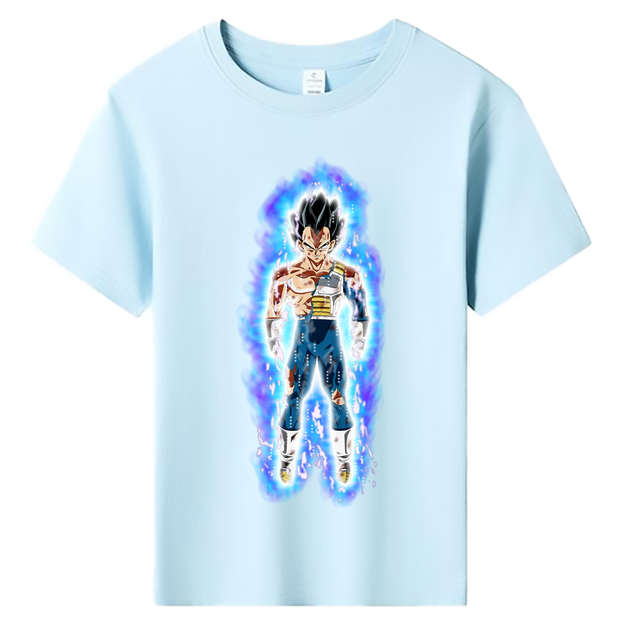 （画像用） ドラゴンボール ベジータ四世（Bejīta Yonsei）DRAGON BALL Vegeta IV 綿100％キッズTシャツ（フロントプリント）